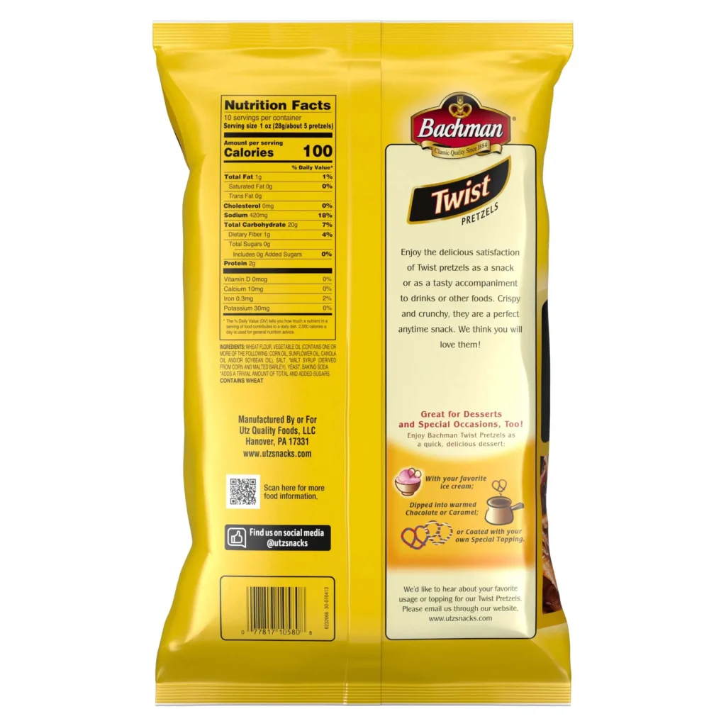 Bachman Original Twist Pretzels, 10 oz.